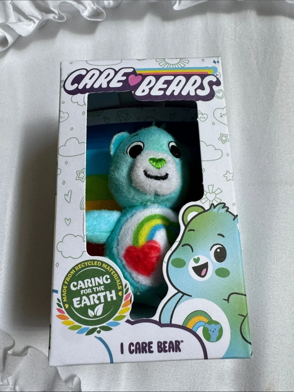 Care Bears mini Plush Lot - Blue, Pink, Green (Boxed Characters)